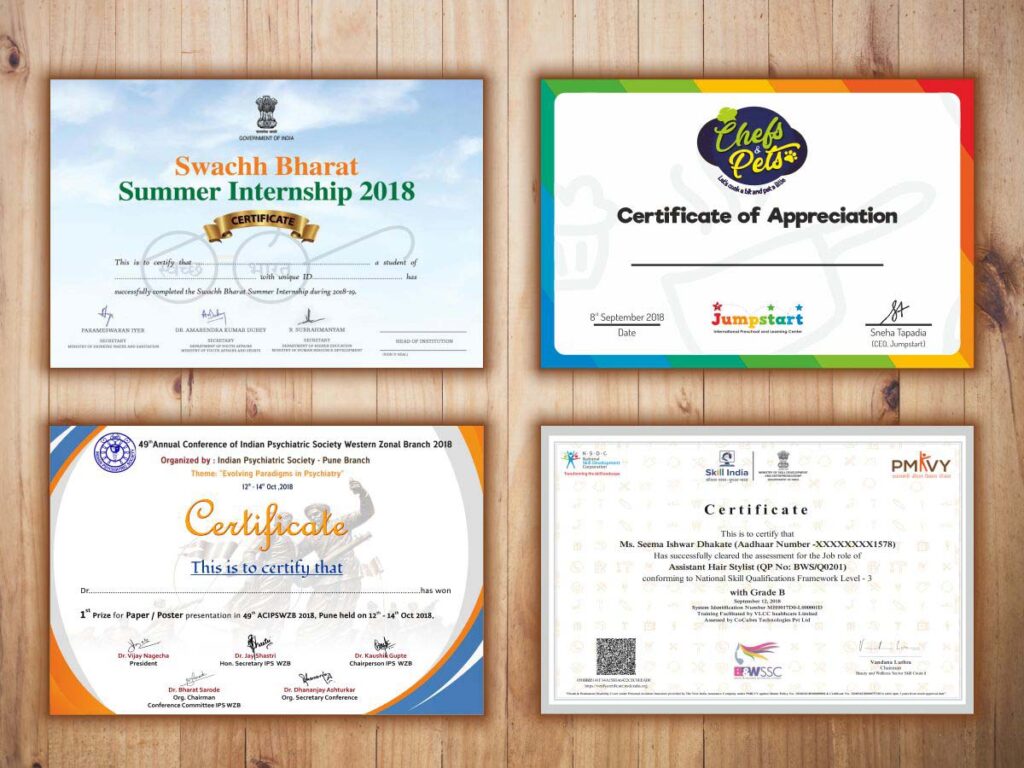 Certificate Printing Petersfield